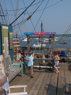 Pulling up the rigging