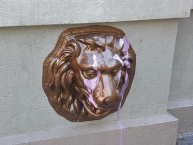 Painted lion