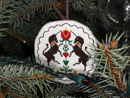 Counted cross stich ornament