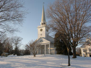 Harvard Unitarian church in winter #2