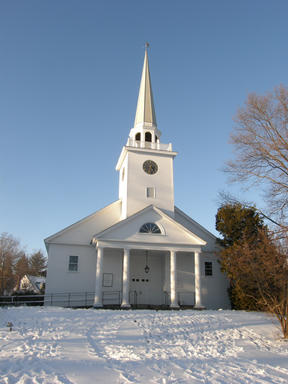 Harvard Unitarian church in winter #3