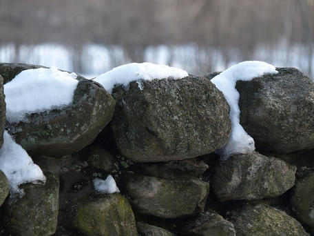 Stone wall in winter #2