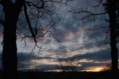Sunset and clouds