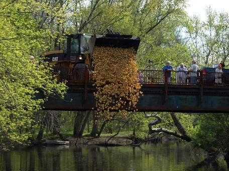 Launching the rubber duckies #3