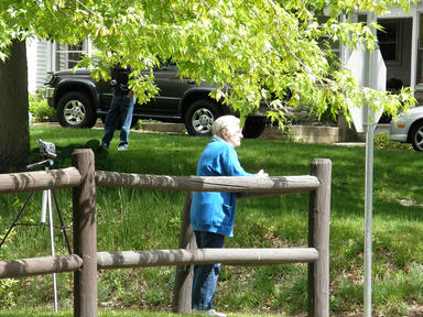 Waiting for the parade