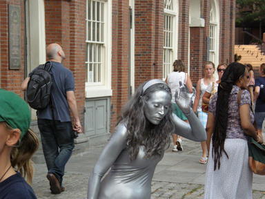 Silver performance artist