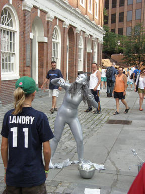 Silver performance artist #2