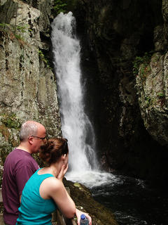 Castle in the clouds waterfall