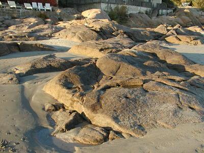 Sand and rocks