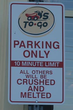 Be careful with parking