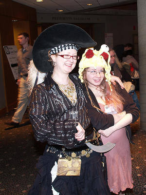 Pirate and bug-eyed monster