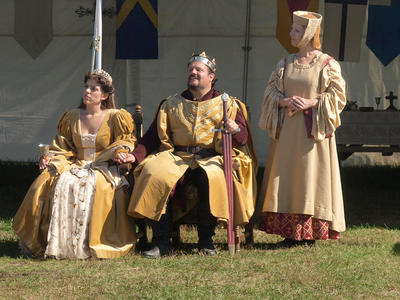 King Arthur and soon to be Queen Guinevere