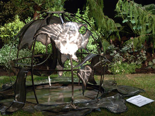 Melting earth sculpture