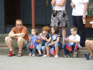 Viewing the parade