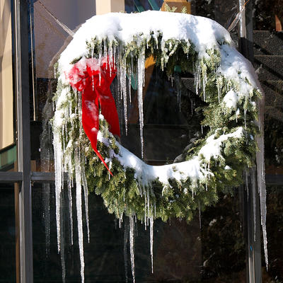 Snowy wreath