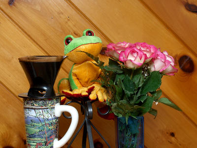 Is it stop and smell the roses or the coffee?