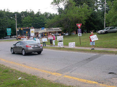 Protest against Pan-am plan to pave over the Ayer aquifer #2