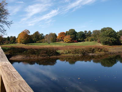 Concord's old north bridge in fall #3
