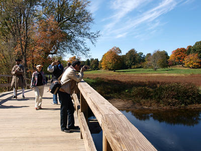 Concord's old north bridge in fall #4