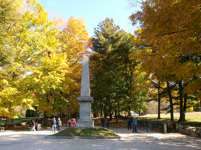 Concord's old north bridge in fall #5