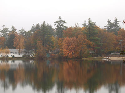 Ayer beach in fall