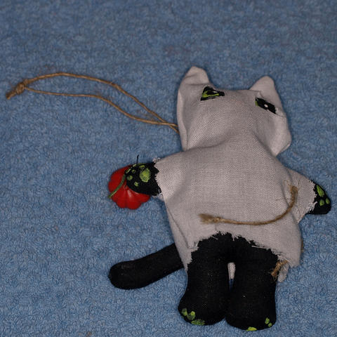 Ghost cat ornament