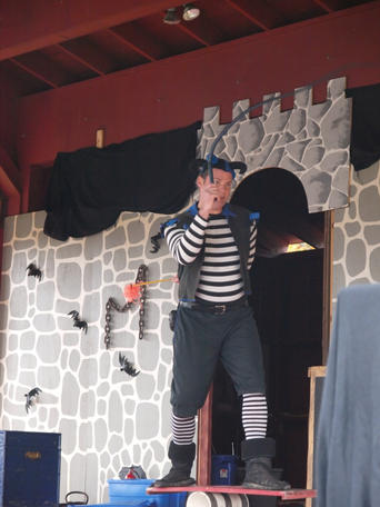 Performer with a whip #2