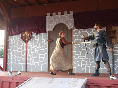 Quarterstaff vs. sword