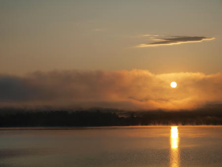 Sunrise at Lake Webster, New Hampshire