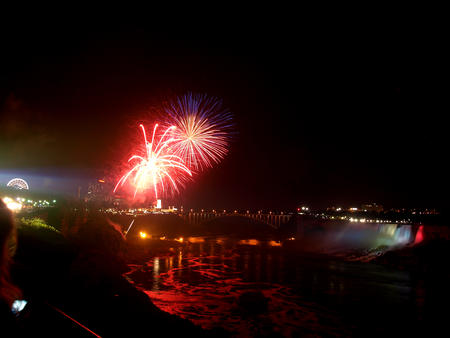 Niagara falls fireworks