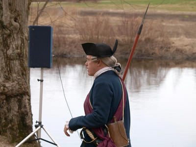 Colonial re-enactor