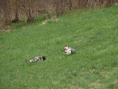 A roll in the grass