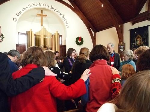 Blessing the prayer shawl #2