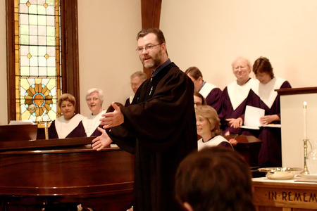 Ian and the choir