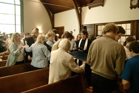 Blessing the prayer shawl #2