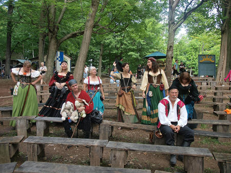 Patrons lining up for the final show