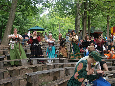 Singing with the hand motions