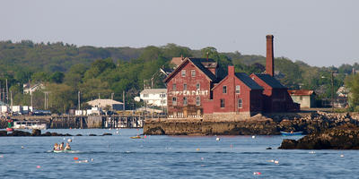 Copper paint building