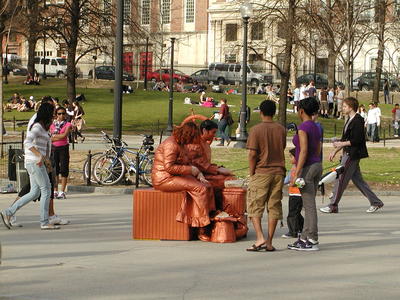 Even statues have to eat