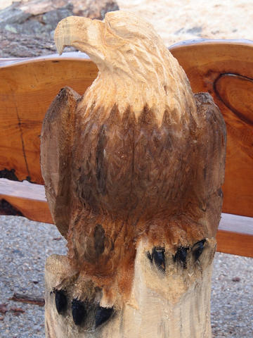 Eagle wood sculpture