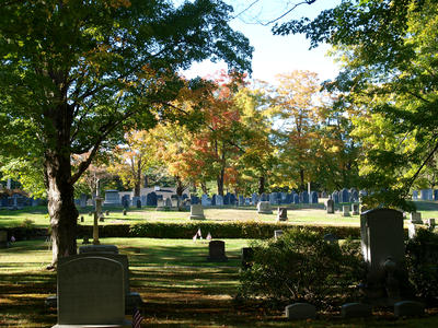 Andover cemetary in early fall