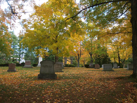 Andover cemetary in fall