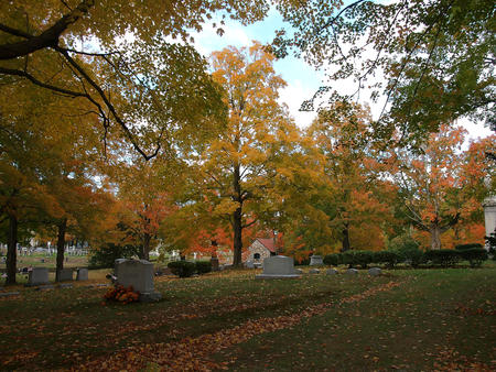 Andover cemetary in fall #4