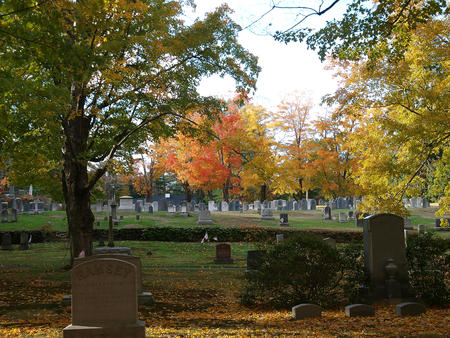 Andover cemetary in fall #8