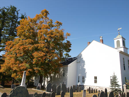 Harvard graveyard in the fall #3