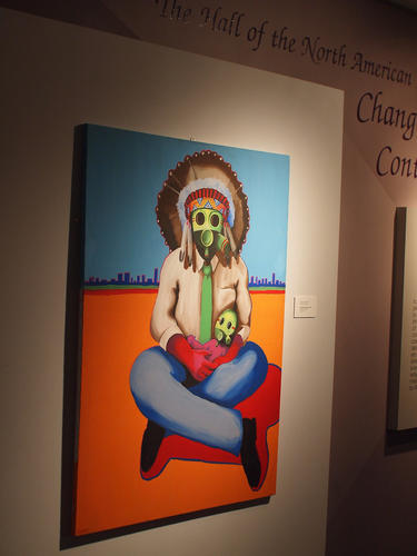 Painting in Harvard's Peabody museum