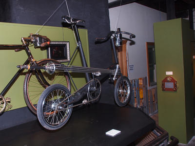 Steampunk bicycle guitar