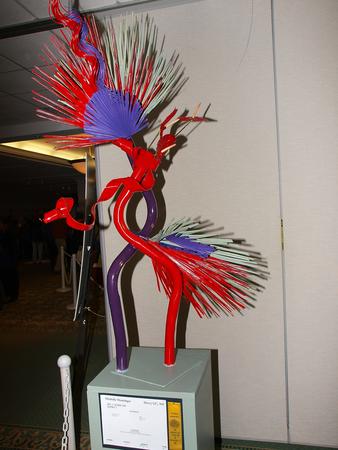 Red and purple display