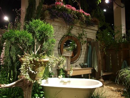 Flowers in the bathroom