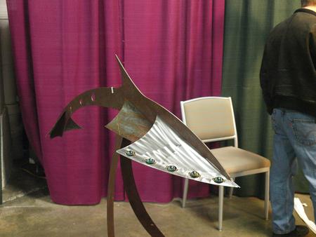 Shark sculpture